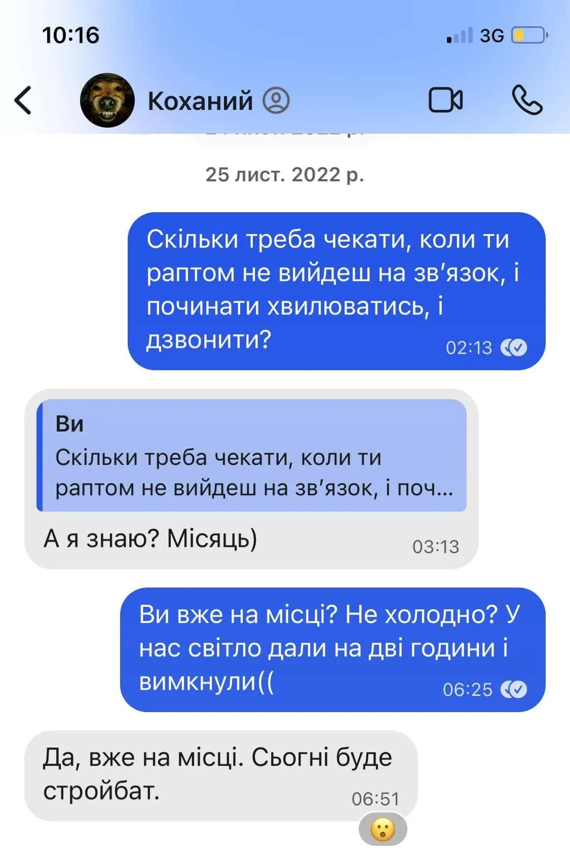 Из переписки с мужем.
