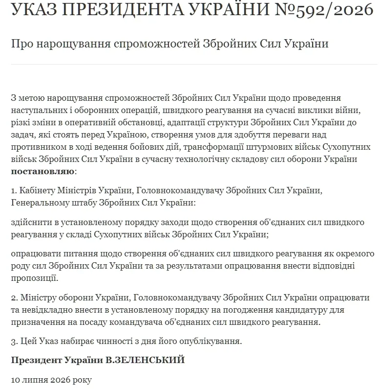 Указ президента