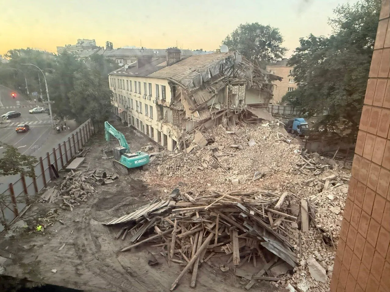 Снос исторического здания в Киеве.