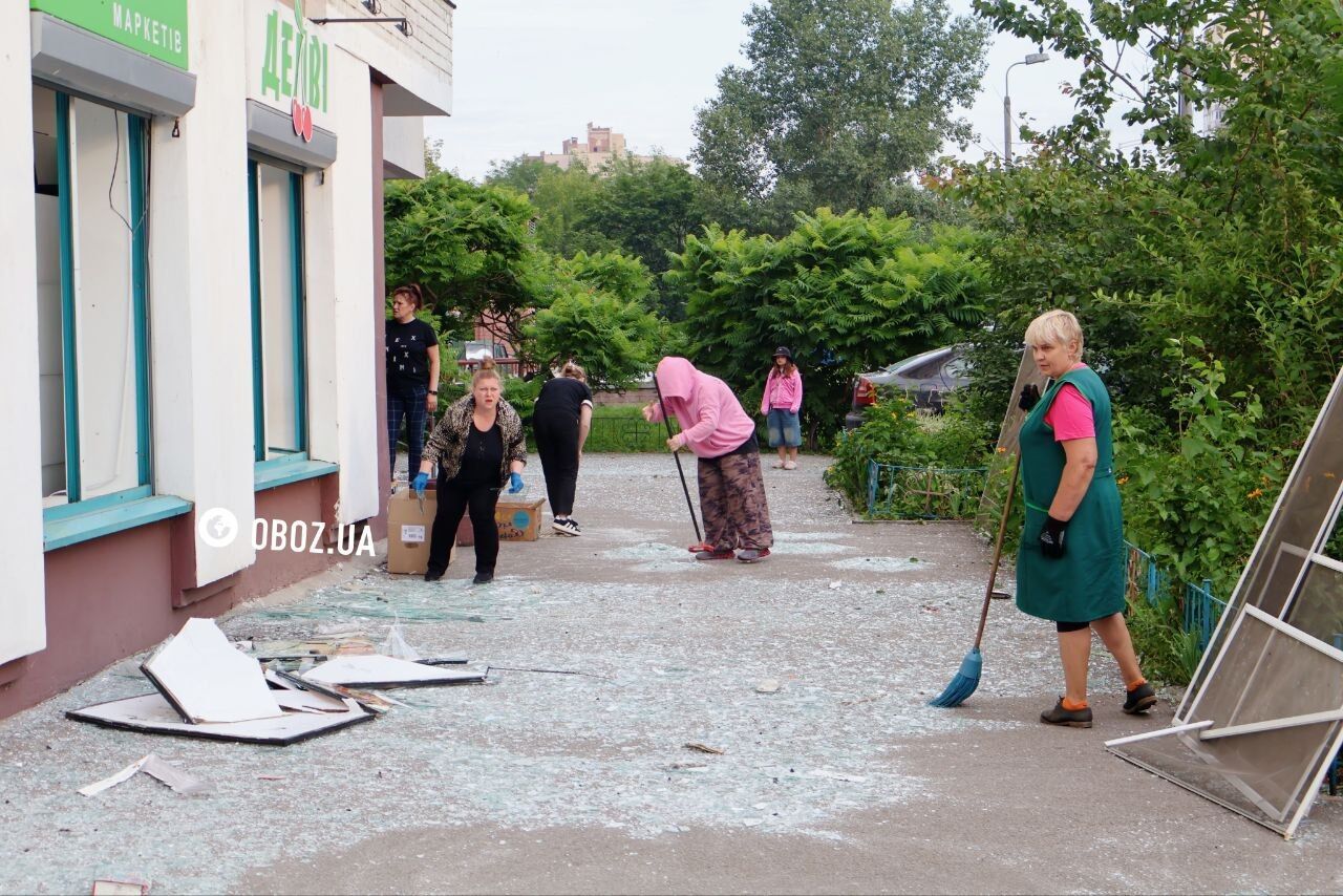 Дарницький район після ворожої атаки