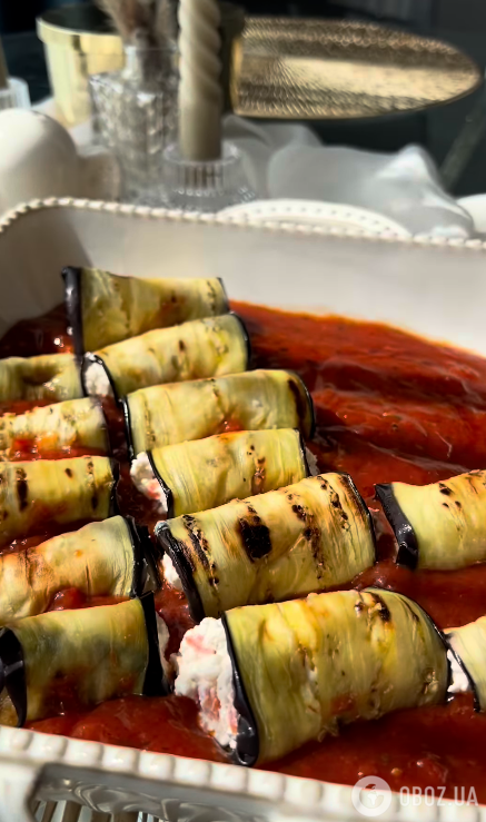 Сытные рулетики из баклажанов в духовке: получится очень вкусно