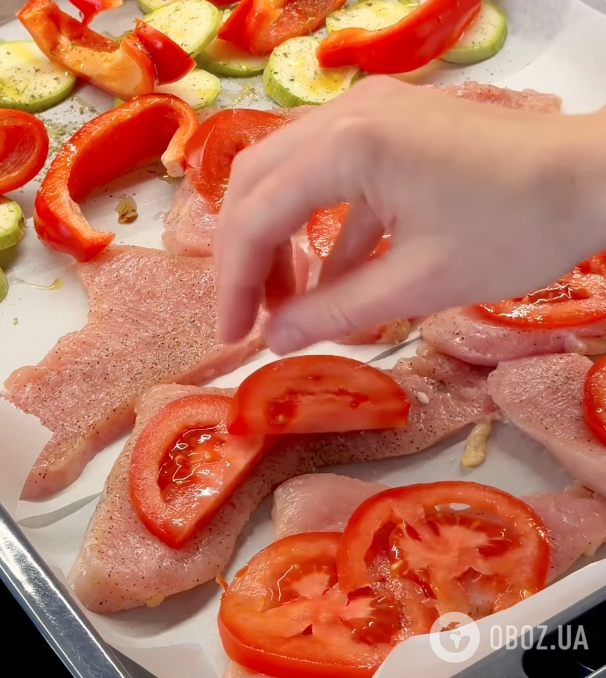 Філе з овочами