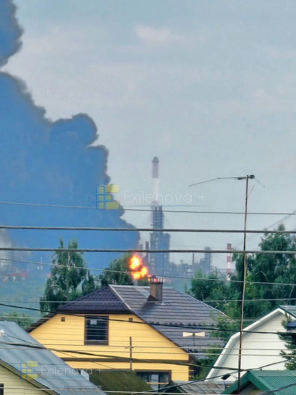 Пожар вспыхнул на Сызранском НПЗ
