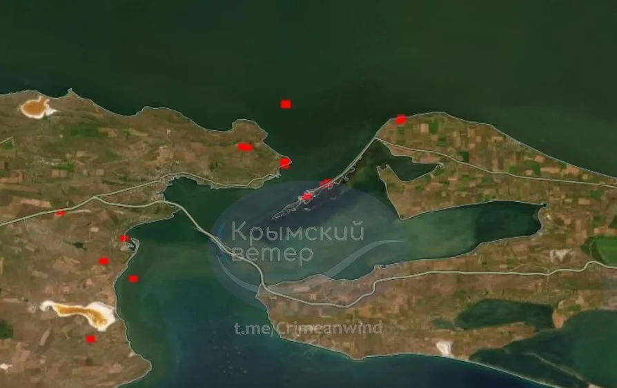 Тепловые аномалии фиксируются по обе стороны пролива