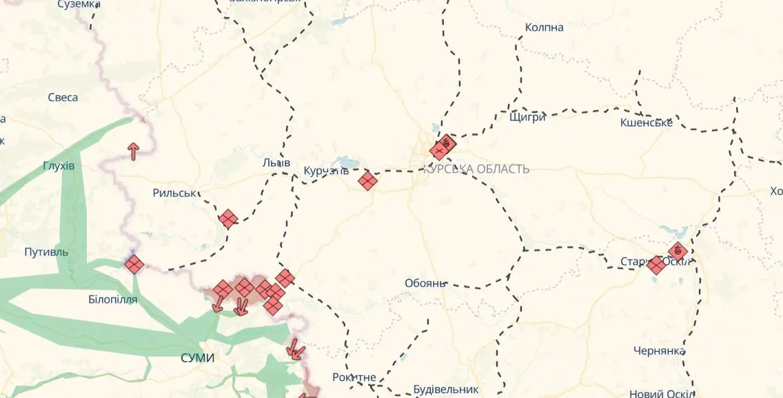 Северо-Слобожанское направление.