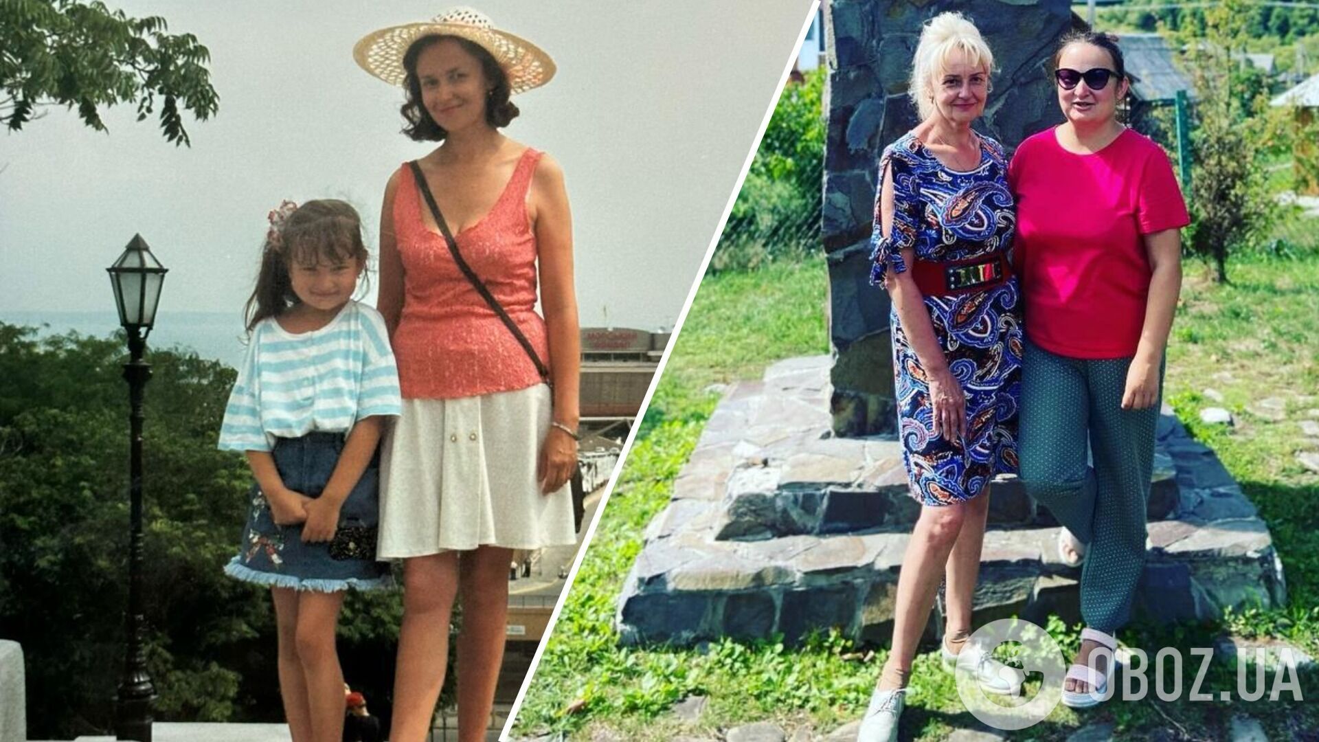 Софія в дитинстві та дорослому віці – з мамою Іриною Фаріон.