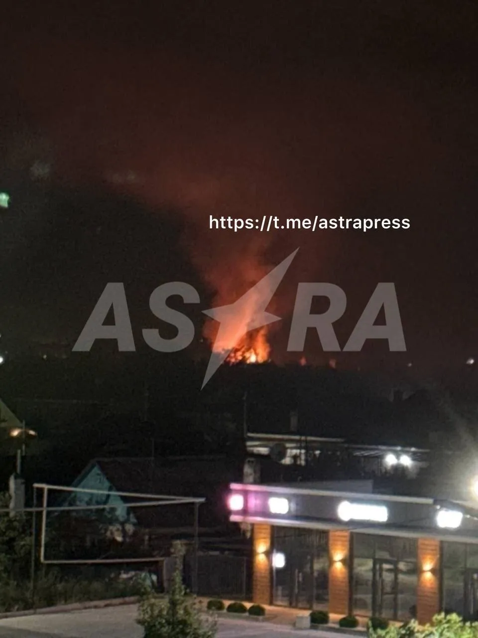 Пожар в районе НПЗ