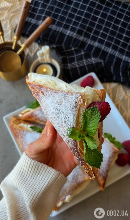 Сладкие слоеные пирожные с кремом к чаю: как приготовить вкусный десерт