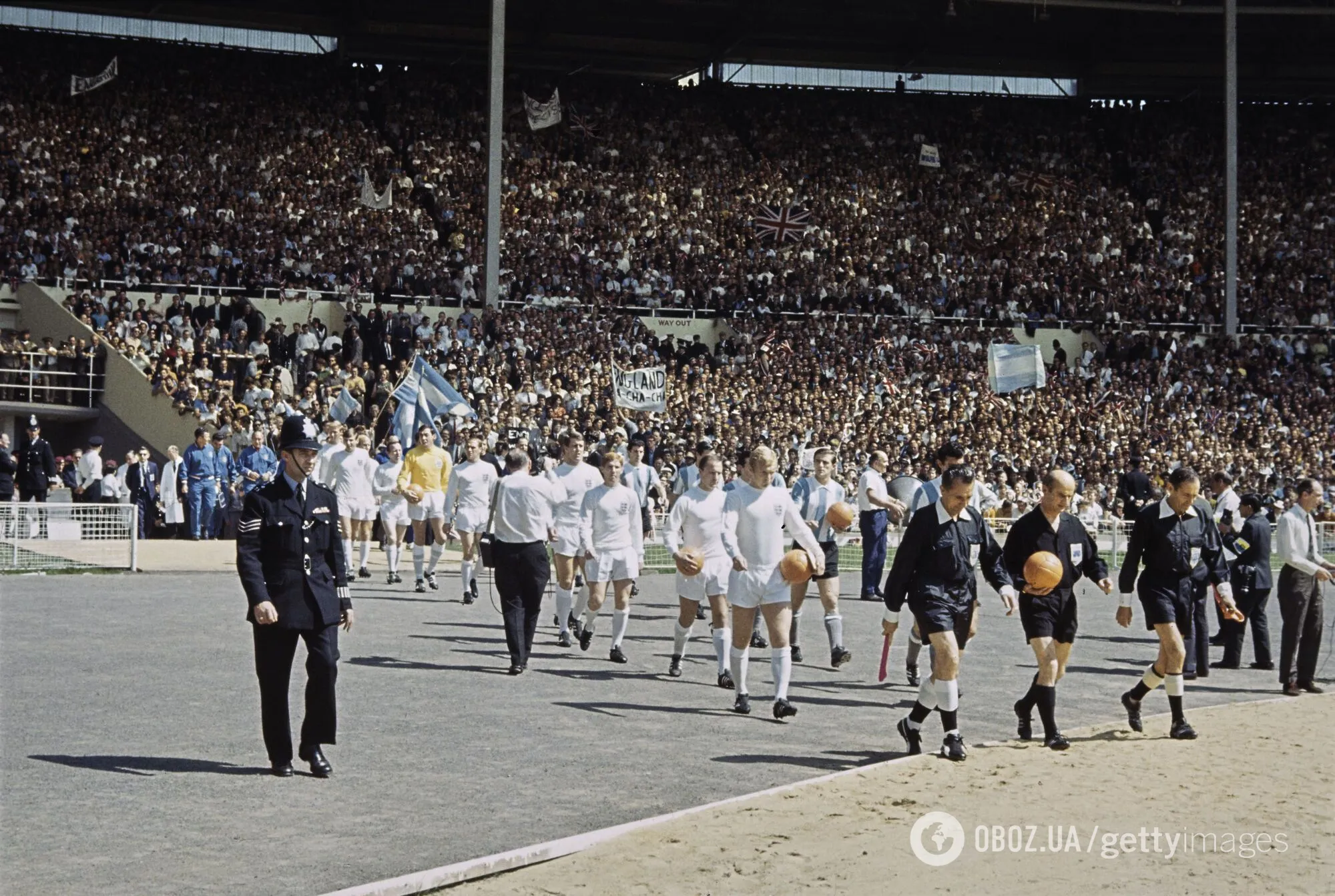 Англия и Аргентина на ЧМ-1966.