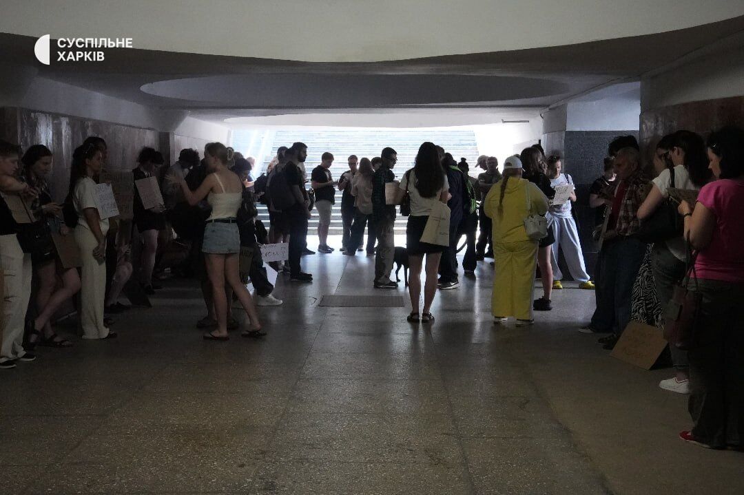 Протест против отставки Федорова в Харькове