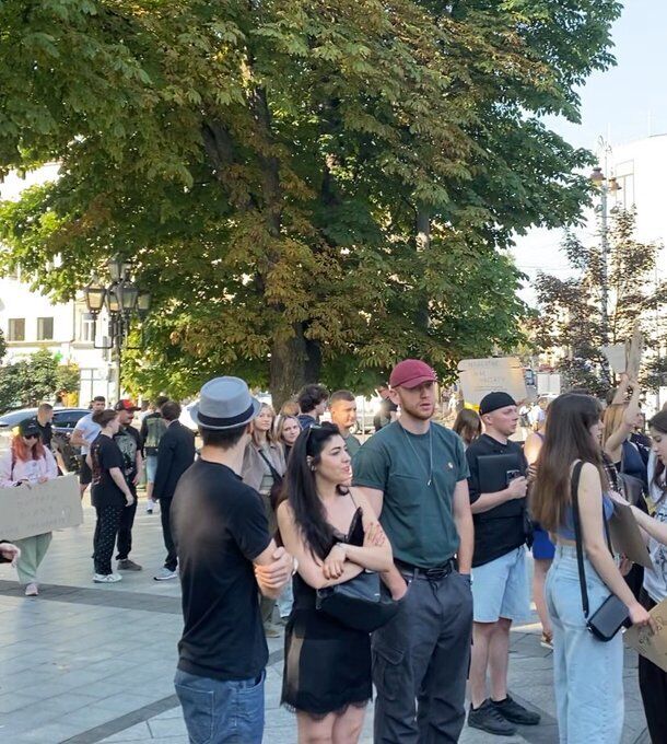 Александр Рудинский на митинге