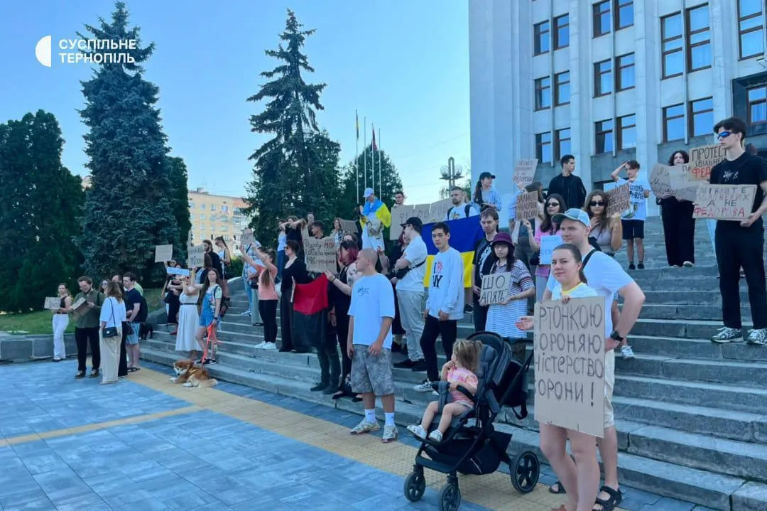 Протест против отставки Федорова в Тернополе