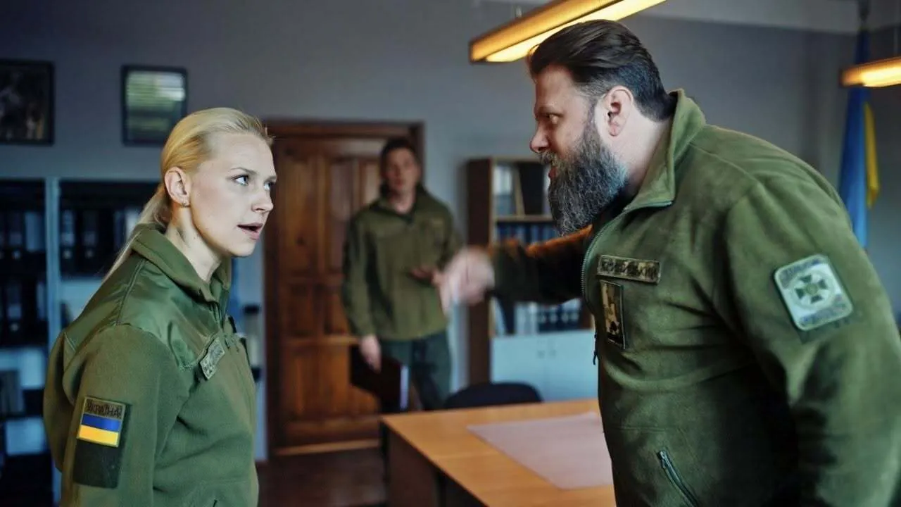 С Владимиром Ращуком в сериале "Пограничники".