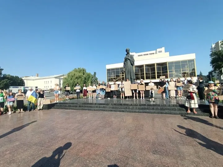 Второй день митинга в Луцке.
