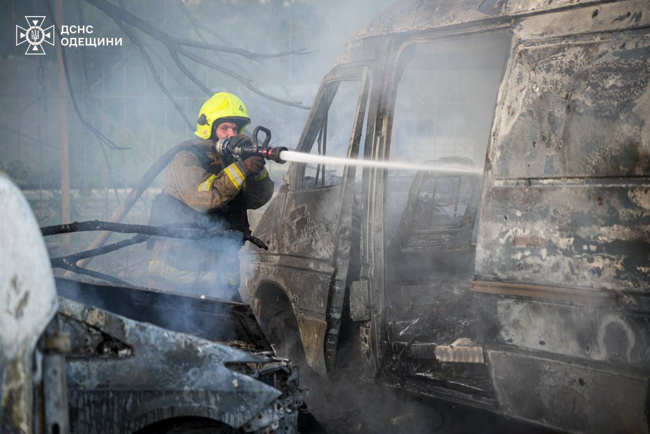 Пожежа на СТО на Одещині