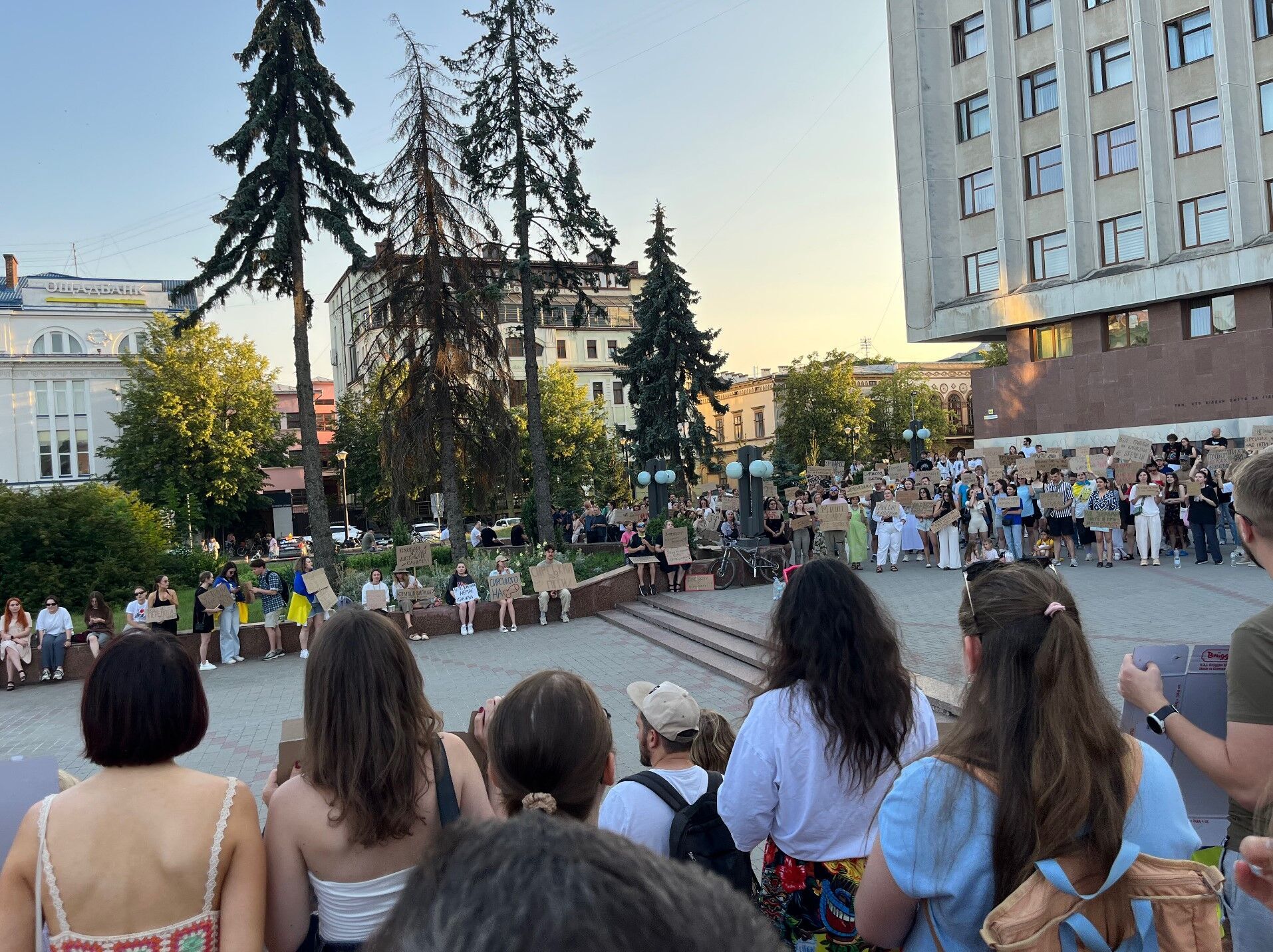 Митинг в поддержку Федорова в Ивано-Франковске