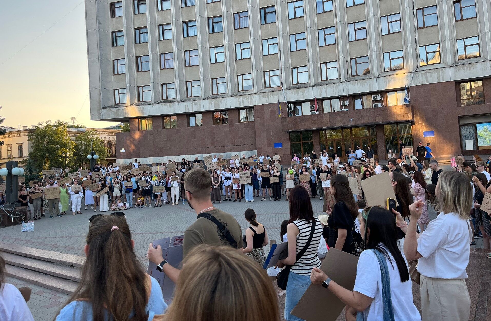 Митинг в поддержку Федорова в Ивано-Франковске