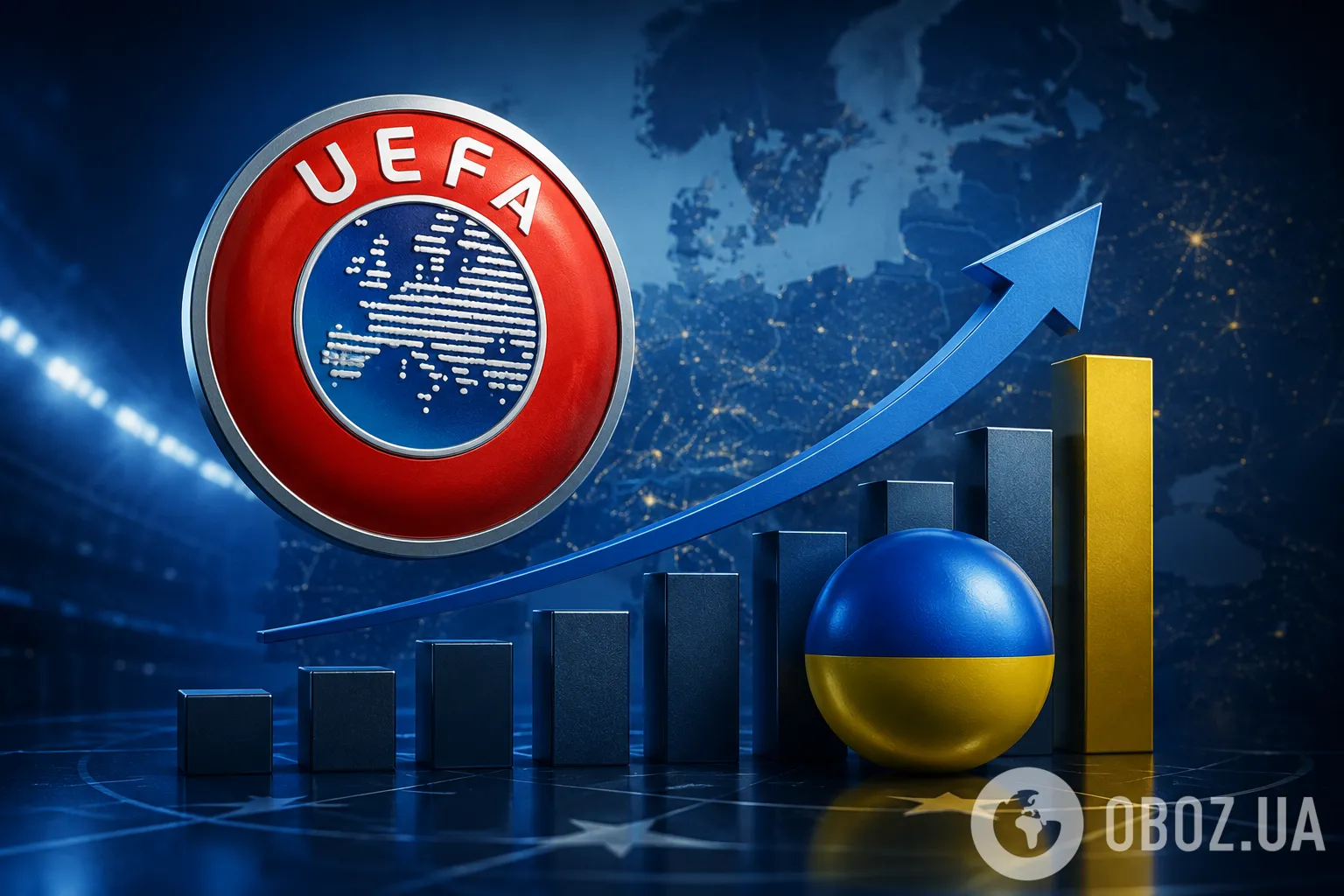 Україна піднялася в рейтингу УЄФА