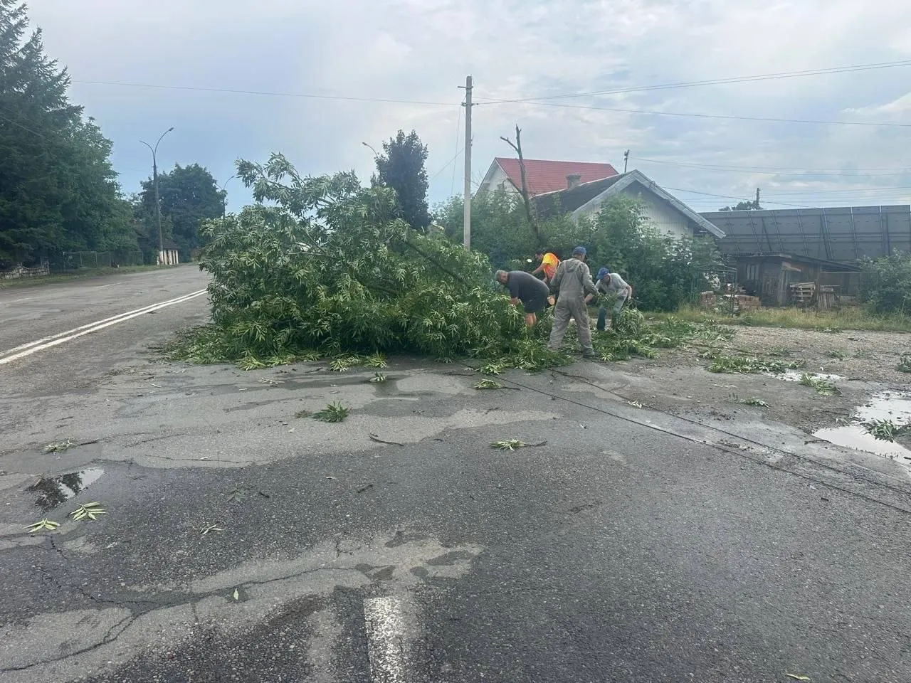 Последствия непогоды в Коломые.