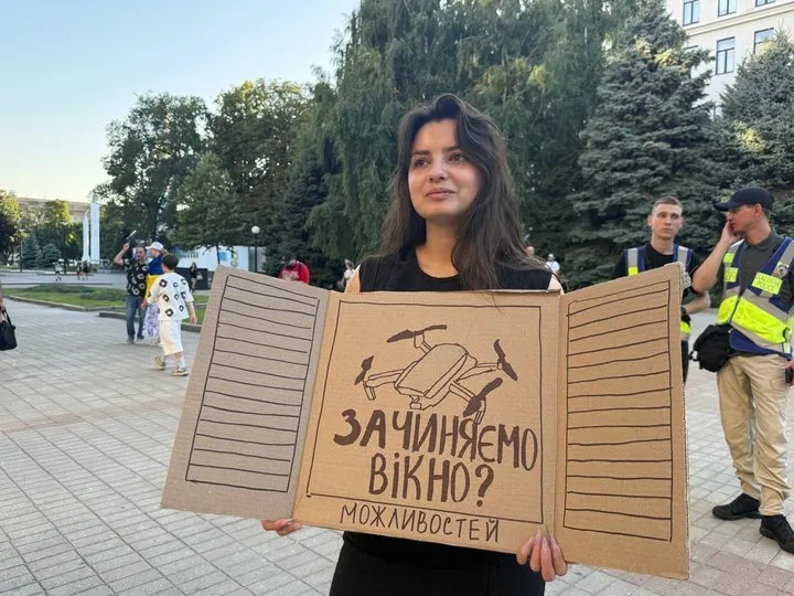 Мітинг в Дніпрі проти відставки Михайла Федорова