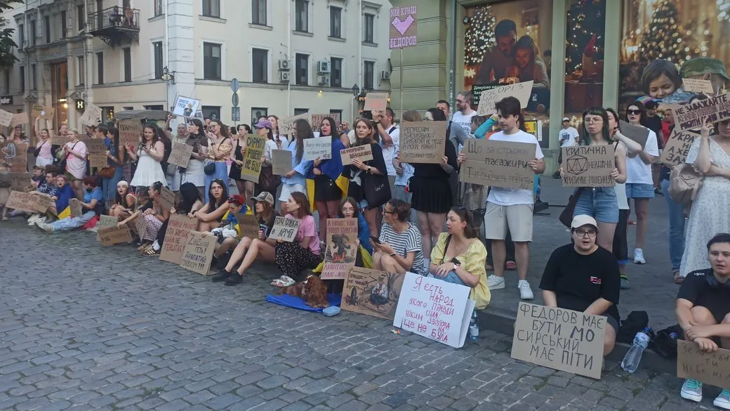Мітинг в Одесі проти відставки Федорова