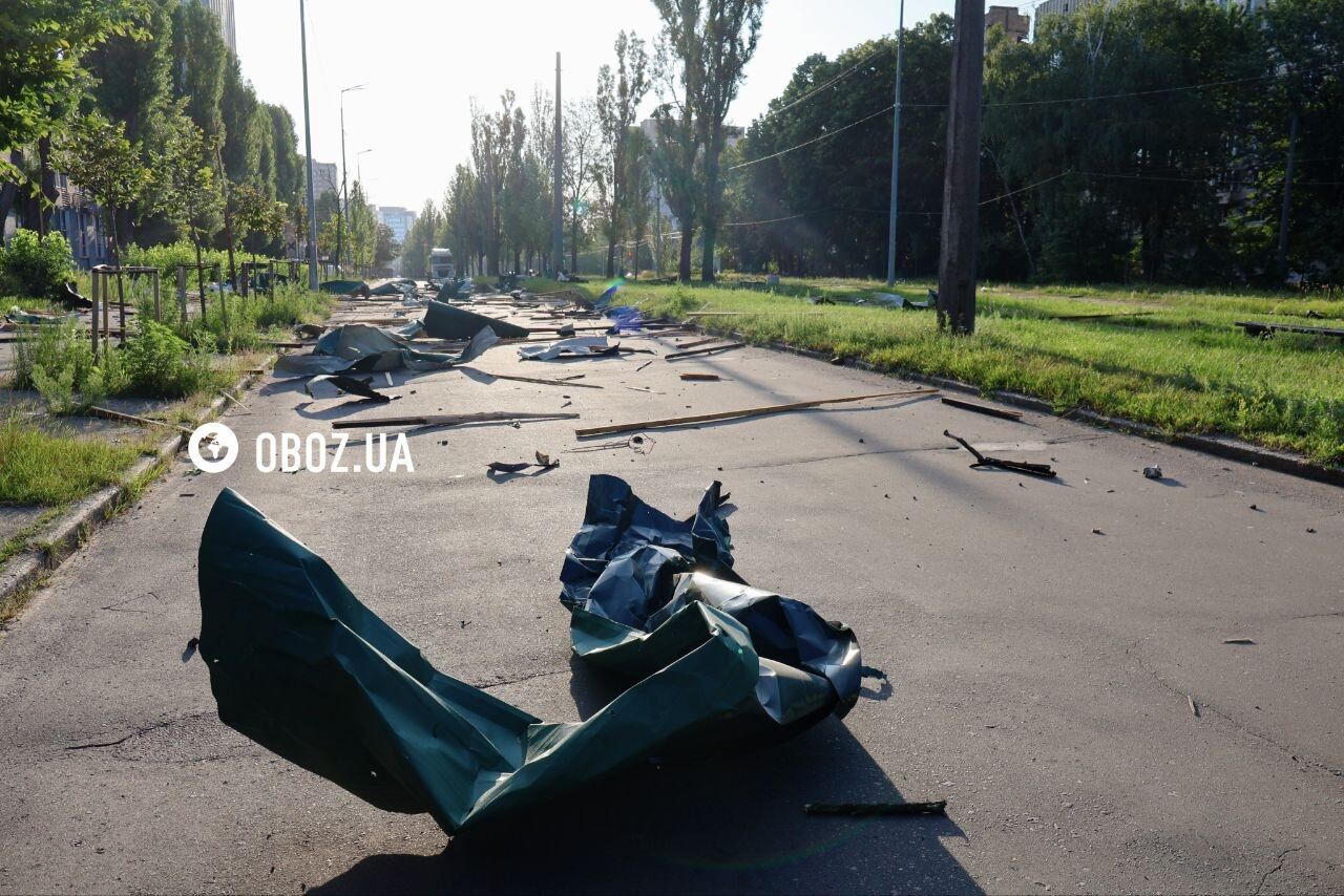 В Святошинском районе фиксируются последствия ночной атаки