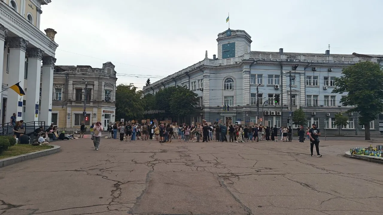 Мітинг в Житомирі на площі Корольова
