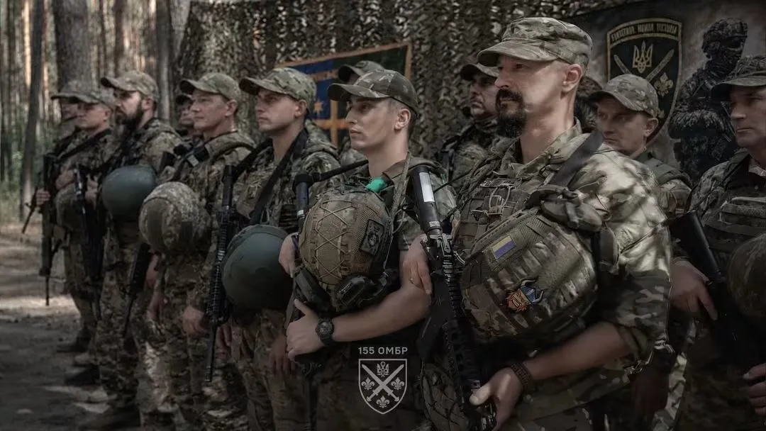 Награждение военнослужащих 155-й ОМБр.