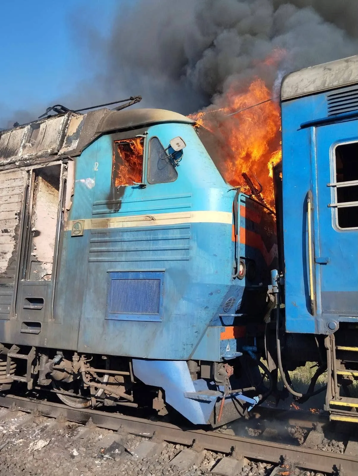 Росія вдарила по пасажирському потягу на Запоріжжі