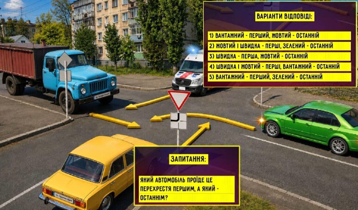 Умови тесту з ПДР.
