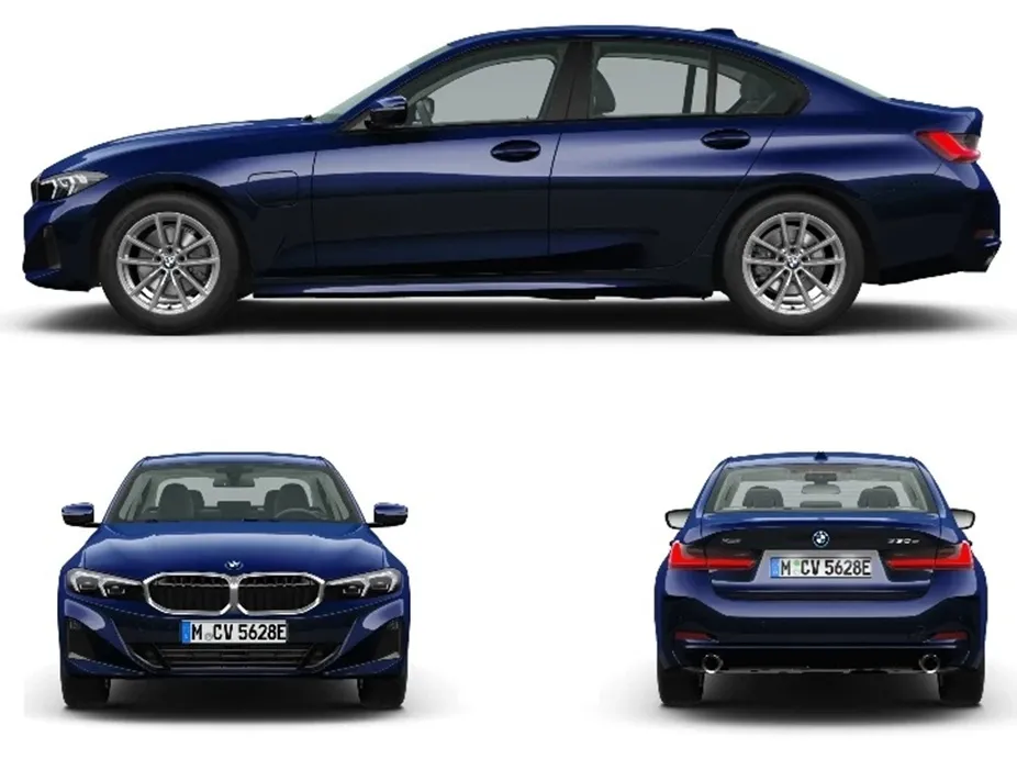 BMW 330e.