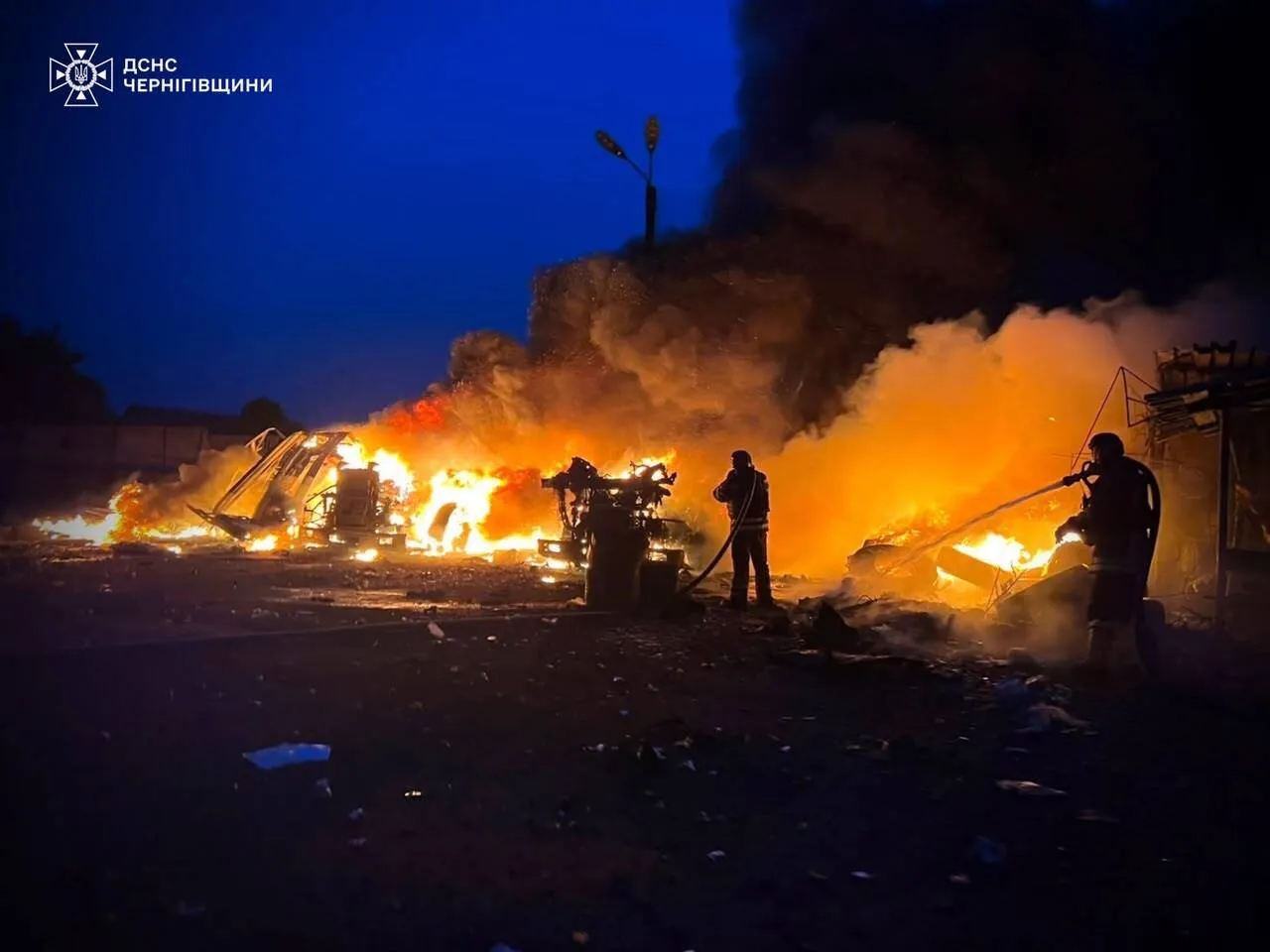 Последствия российских ударов в Черниговской области