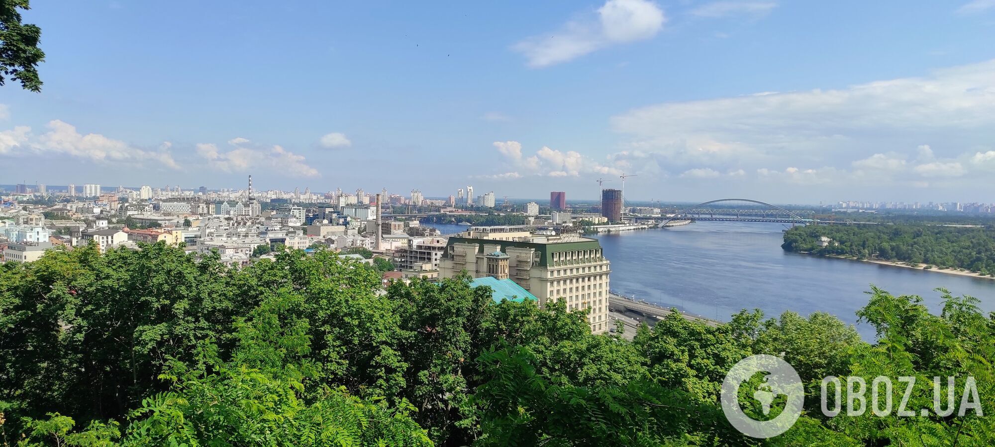 Вид на старый Подол. Современная фотография.