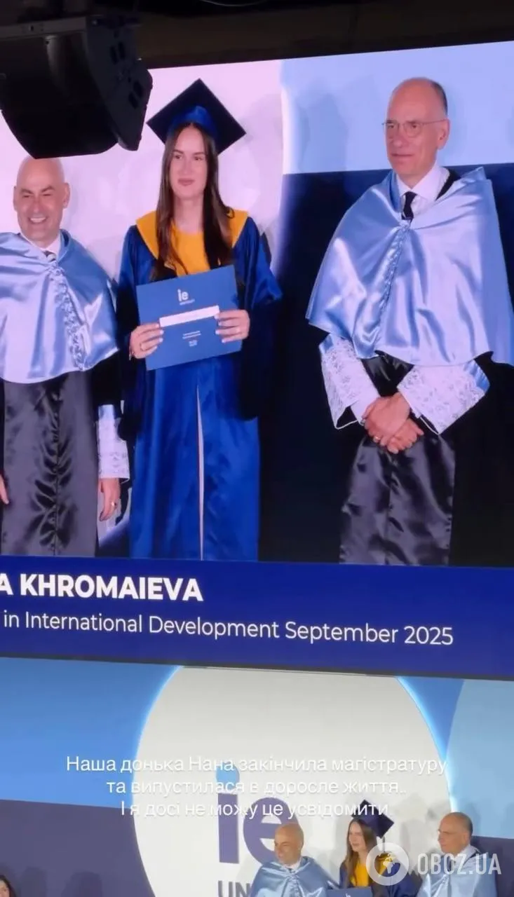 Нана закончила магистратуру