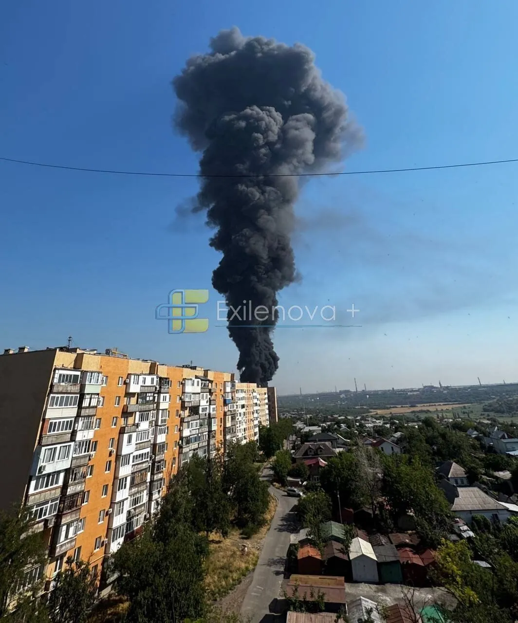 Пожар в Мариуполе