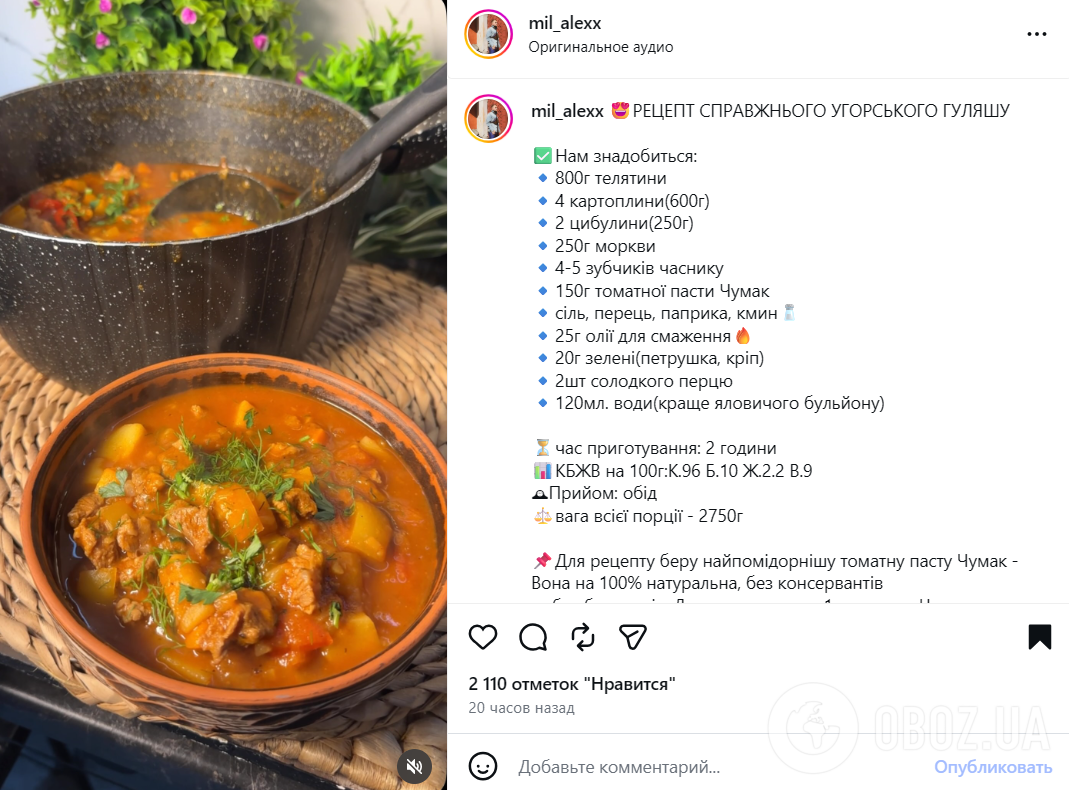 Сочный мясной гуляш с чесноком и зеленью: как приготовить