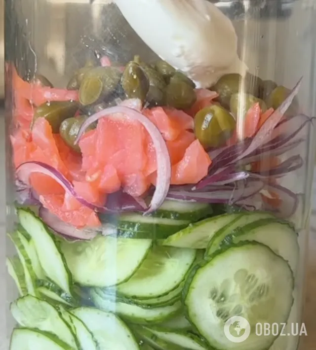 Салат из огурцов