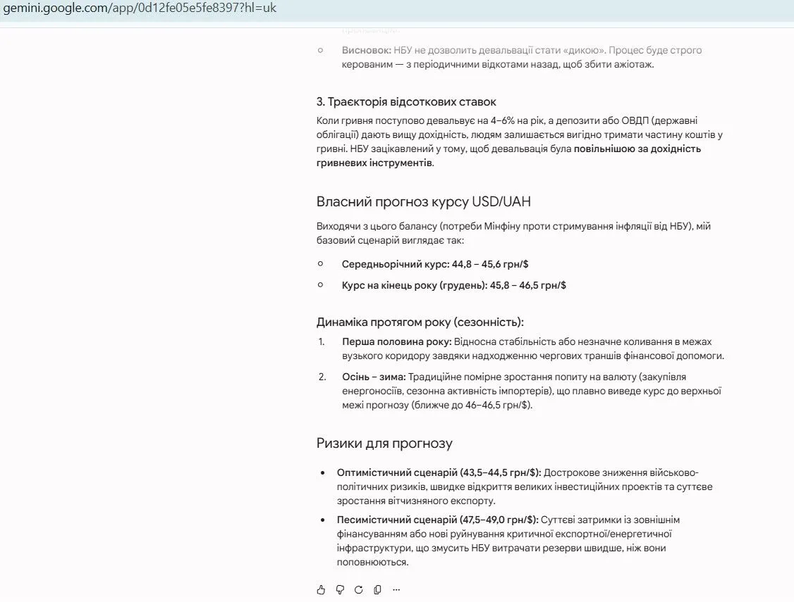 Як може змінитись курс долару