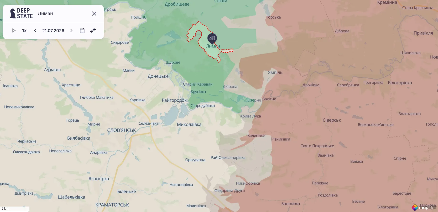 С Лиманского направления враг планирует наступать на Славянск и Краматорск