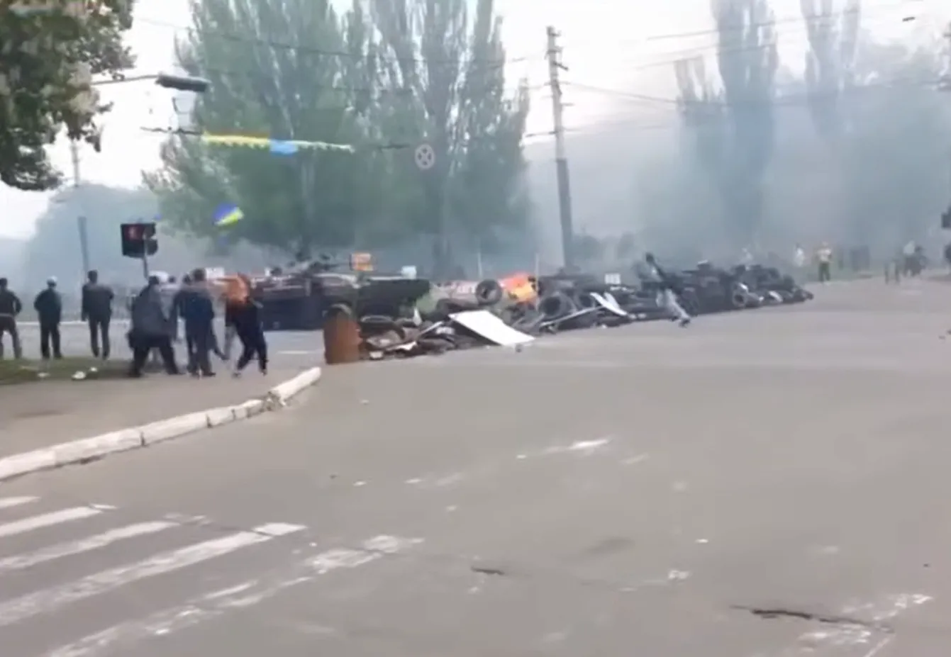 В мае 2014 года именно его БМП прорвала баррикаду в центре Мариуполя