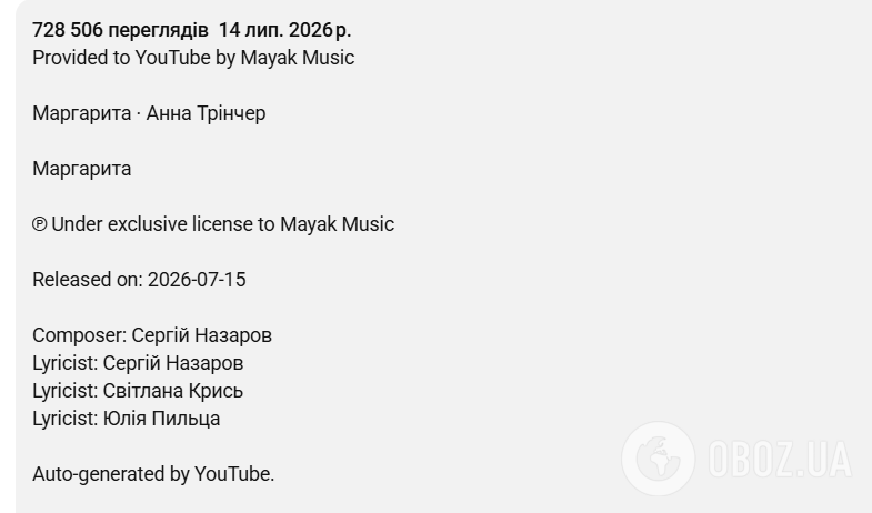 В описании к треку изменили авторов