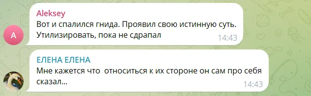 Комментарии россиян