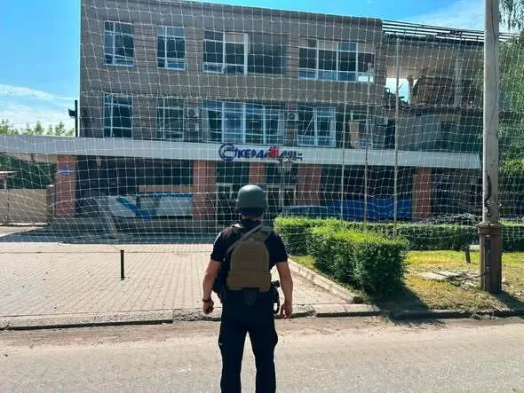Наслідки авіаудару по Слов'янську