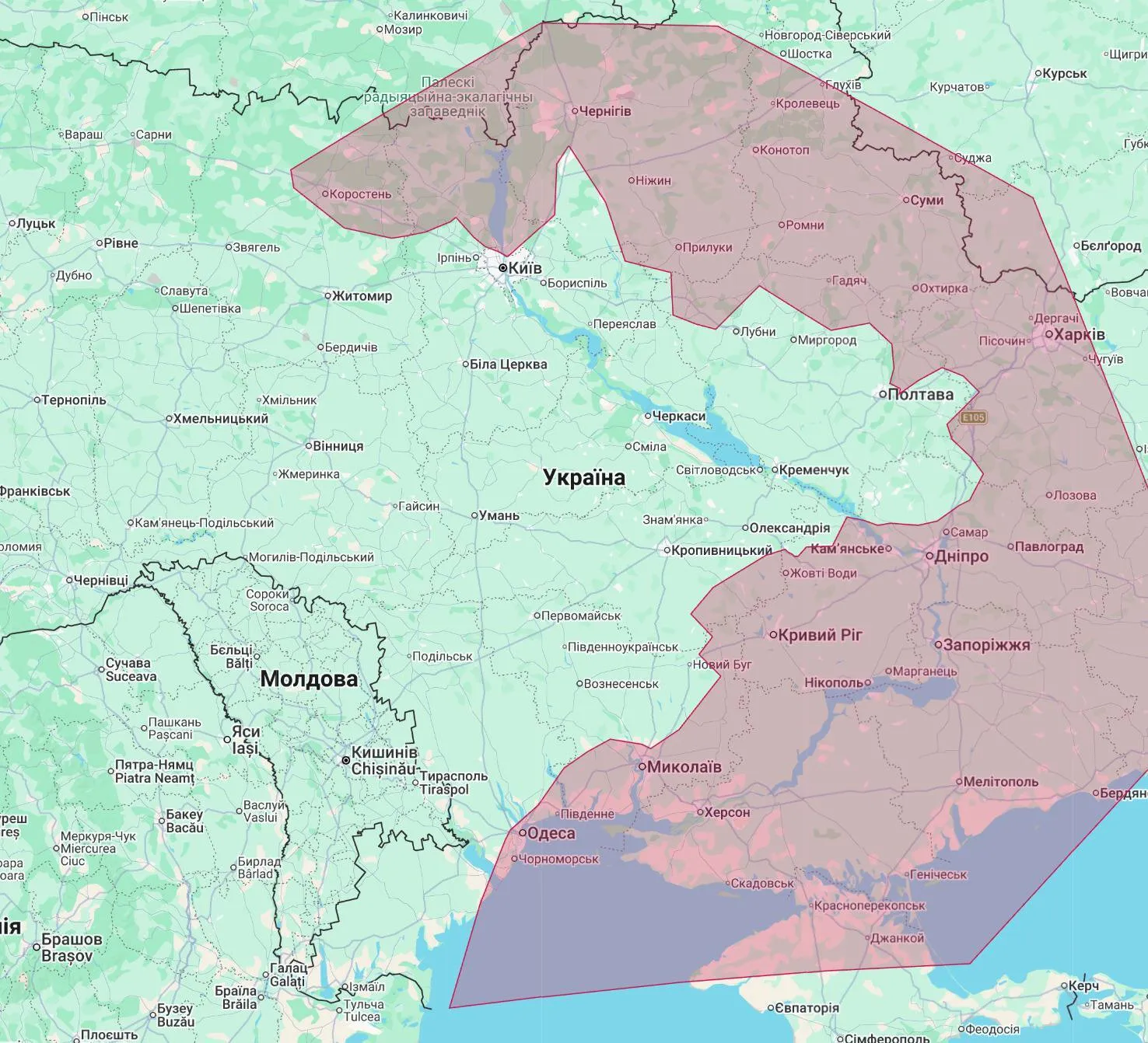 Мапа загроз.