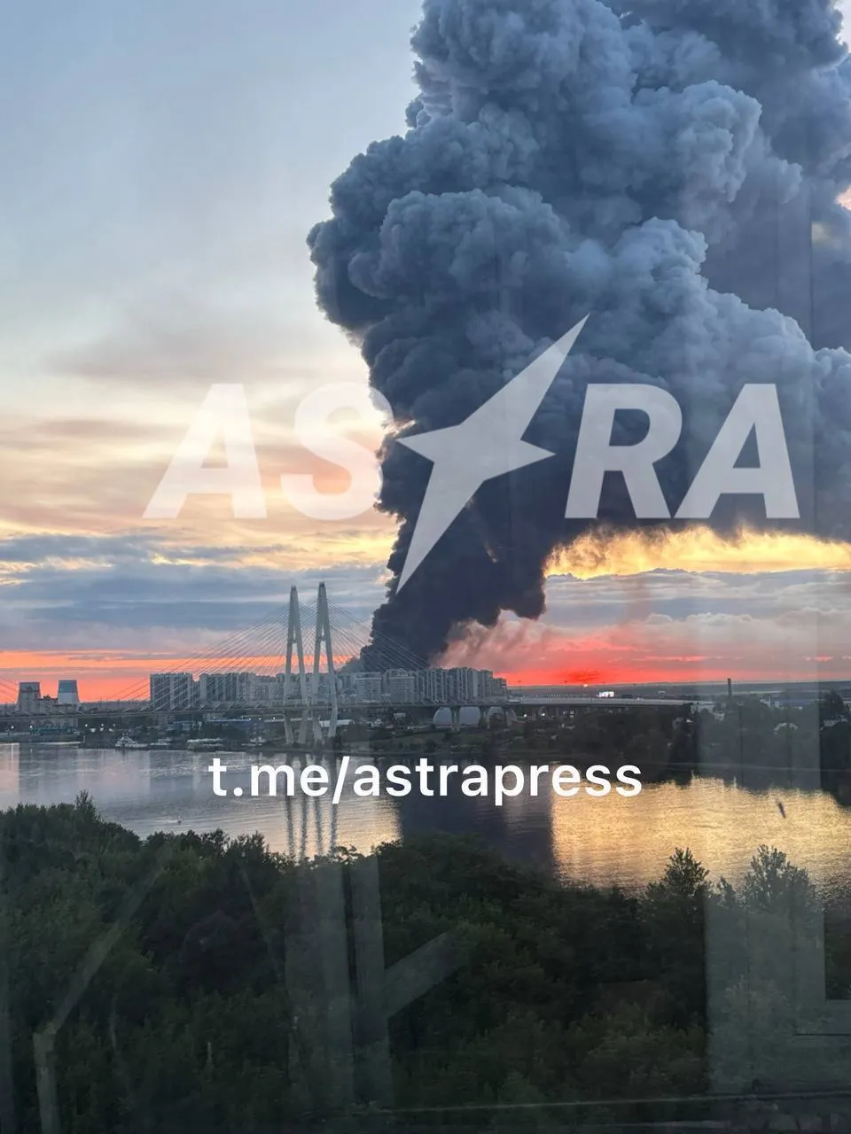 Пожежа у Санкт-Петербурзі.