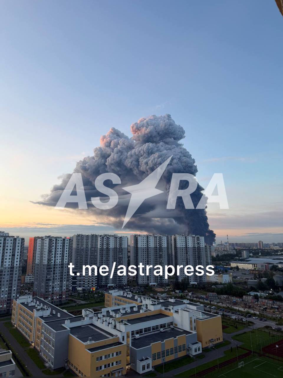 Пожежа у Санкт-Петербурзі.