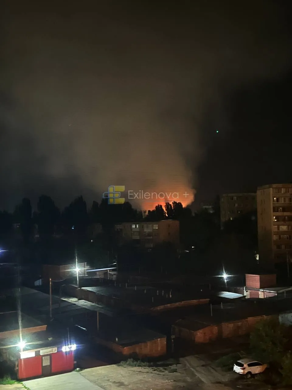 В Енгельсі горіла військова частина
