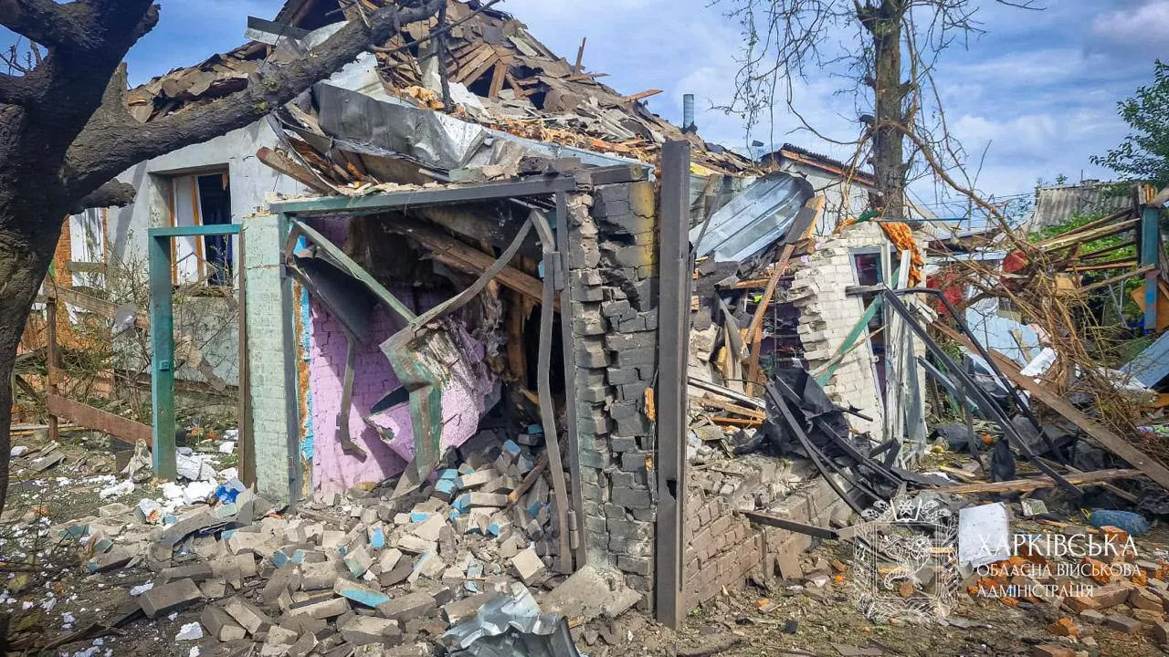 Разрушения в Харькове после обстрела