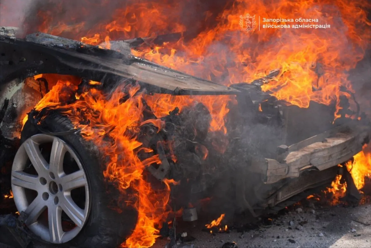 Уничтоженный автомобиль