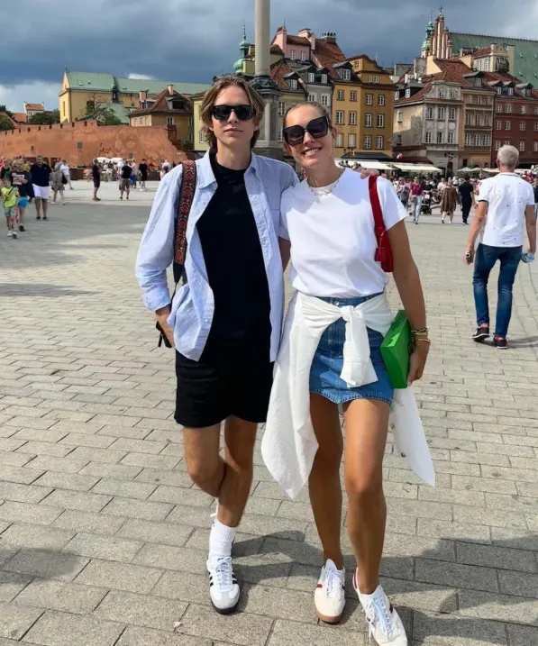 Екатерина Осадчая со старшим сыном.
